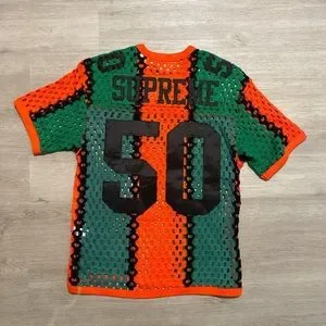 Supreme | Shirts | Supreme Crochet Football Jersey | Poshmark